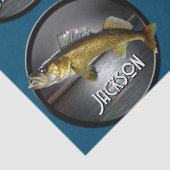 Moon Water & Walleye Pike Seidenpapier (Detail)