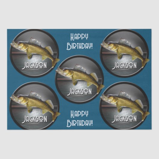 Moon Water & Walleye Pike Seidenpapier (Vorderseite)