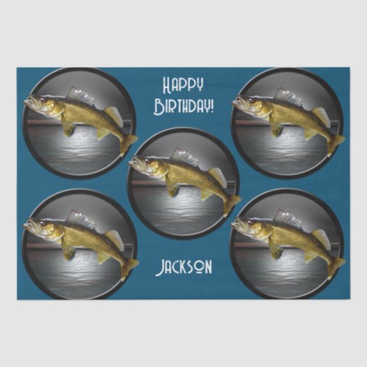 Moon Water & Walleye Pike Seidenpapier (Vorderseite)