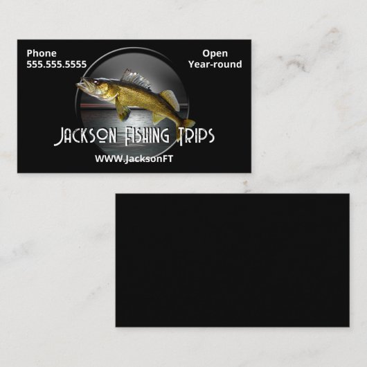 Moon Water & Walleye Pike Visitenkarte (Vorne/Hinten)