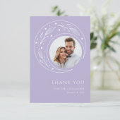 Moon Whimsical Wedding Dankeskarte (Stehend Vorderseite)