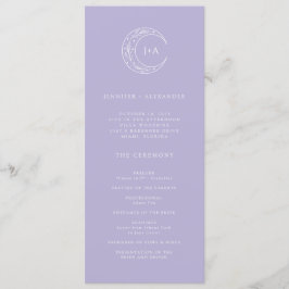 Moon Whimsical Wedding Programm