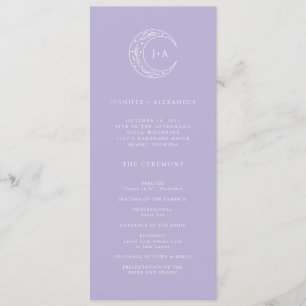 Moon Whimsical Wedding Programm