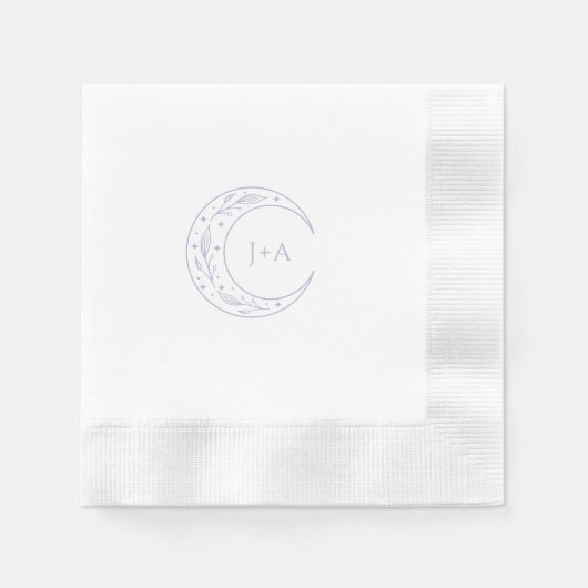 Moon Whimsical Wedding Serviette (Vorderseite)
