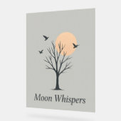Moon Whispers - Serene Night Birds Poster (Winkel)