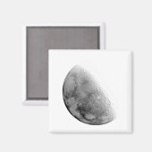 Moon White Magnet (Vorderseite/Rückseite)