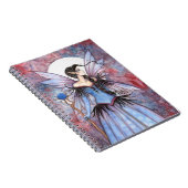 Moon Winter Fantasy Fairy Art Notizblock (Rechte Seite)