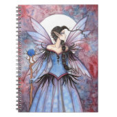 Moon Winter Fantasy Fairy Art Notizblock (Vorderseite)