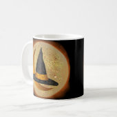 Moon Witch Hat benutzerdefinierte Tasse (Vorderseite Links)