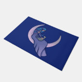 Moon Witch MoonChild Pagan Wicca Kunst, Dichtung u Fußmatte (Schrägansicht)