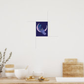 Moon Witch MoonChild Pagan Wicca Kunst, Dichtung u Poster (Küche)