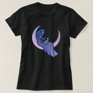 Moon Witch MoonChild Pagan Wicca Kunst, Dichtung u T-Shirt