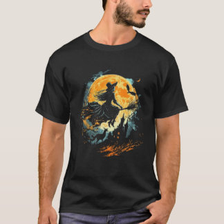 Moon Witch Witchcraft Halloween  2 T-Shirt