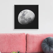 Moon with Black Sky Zambia Leinwanddruck (Insitu (Wohnzimmer))