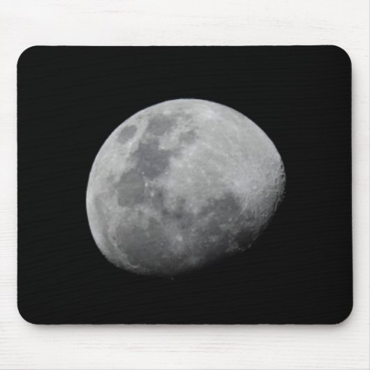 Moon with Black Sky Zambia Mousepad (Vorne)