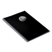 Moon with Black Sky Zambia Notizblock (Rechte Seite)