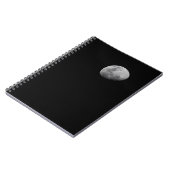Moon with Black Sky Zambia Notizblock (Linke Seite)