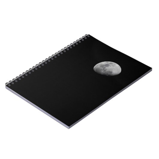 Moon with Black Sky Zambia Notizblock (Linke Seite)
