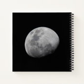 Moon with Black Sky Zambia Notizblock (Rückseite)