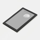 Moon with Black Sky Zambia Post-it Klebezettel (angewinkelt)