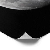 Moon with Black Sky Zambia Poster (Ecke)