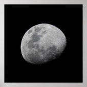 Moon with Black Sky Zambia Poster (Vorne)