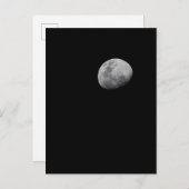 Moon with Black Sky Zambia Postkarte (Vorne/Hinten)