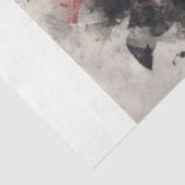 Moon Wolf Floral Seidenpapier (Ausschnitt)
