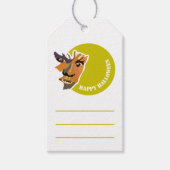 Moon Wolf, glückliches Halloween Geschenkanhänger (Vorderseite)