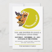 Moon Wolf, Halloween-Party Einladung (Vorderseite)