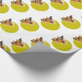 Moon Wolf, Halloween-Party Geschenkpapier (Ecke)