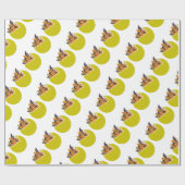 Moon Wolf, Halloween-Party Geschenkpapier (Flach)