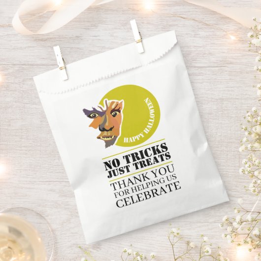 Moon Wolf, Halloween-Party Geschenktütchen (Ausgeschnitten)