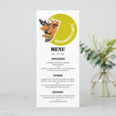 Moon Wolf, Halloween-Party Menükarte (Stehend Vorderseite)