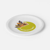 Moon Wolf, Halloween-Party Pappteller (Schrägansicht)