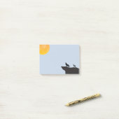 Moon Wolf Post-it Klebezettel (Auf Schreibtisch)