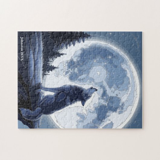 Moon Wolf Puzzle (Horizontal)