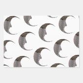 Moon Wrapping Paper Geschenkpapier Set (Vorderseite)