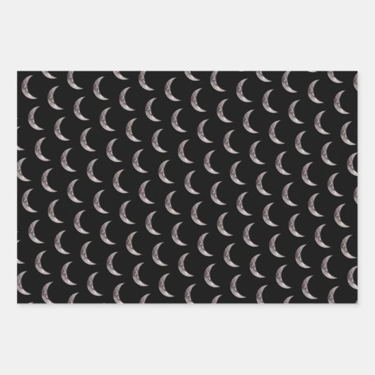 Moon Wrapping Paper Sheets Geschenkpapier Set (Vorderseite 3)