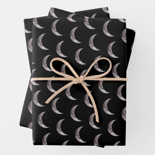 Moon Wrapping Paper Sheets Geschenkpapier Set (Beispiel)