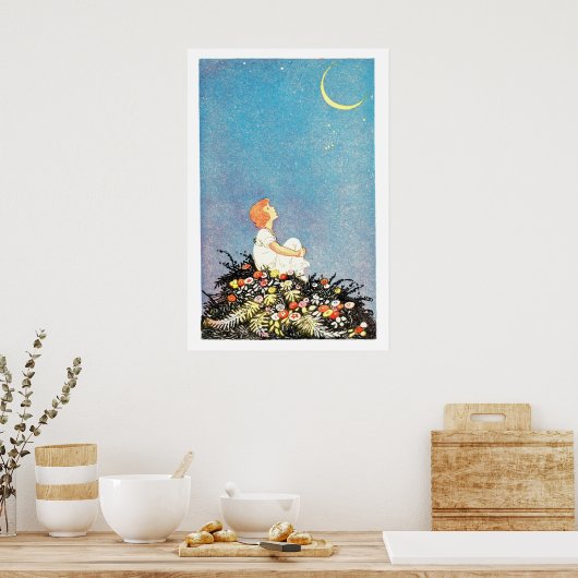 Moon wünscht poster (Küche)