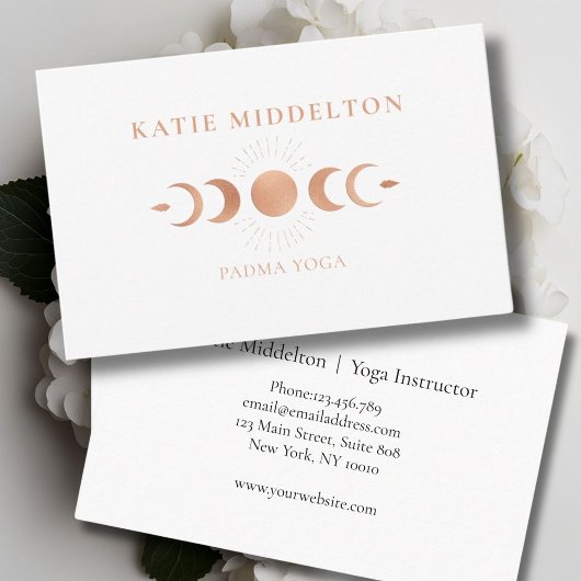 Moon Yoga Reiki Wellness Visitenkarte