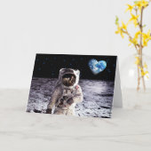 Moonage Daydream Grußkarte Karte (Gelbe Blume)