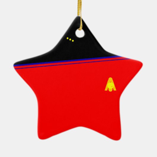 MoonBase Aufenthaltsraum-rote blauer Keramikornament (Hinten)