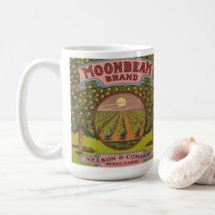 Moonbeam Brand   Vintages Zitruszeichen Kaffeetasse
