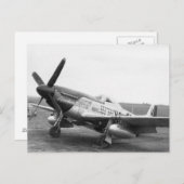 'Moonbeam McSwine' P51 Mustan, USAAF WW2 Postkarte (Vorne/Hinten)