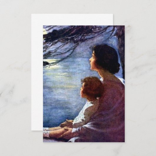 "Moonbeam" von Jessie Willcox Smith Dankeskarte (Vorne/Hinten)