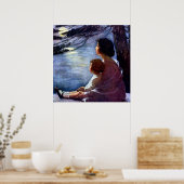 "Moonbeam" von Jessie Willcox Smith Poster (Küche)