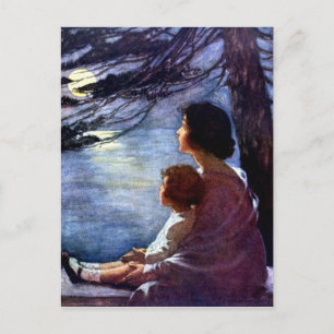 "Moonbeam" von Jessie Willcox Smith Postkarte