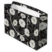 Moonblumen Große Geschenktasche Geschenktüte (Rückseite Schrägansicht)